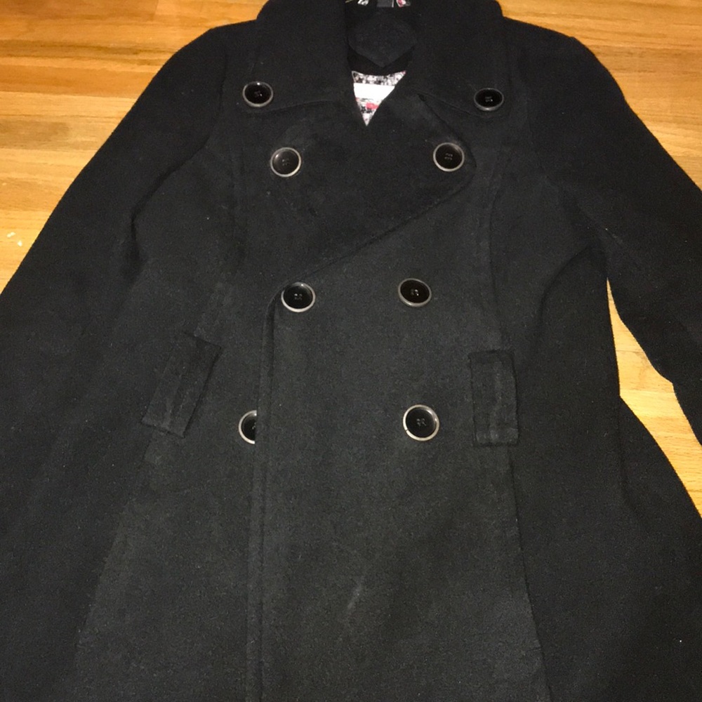 Black pea coat